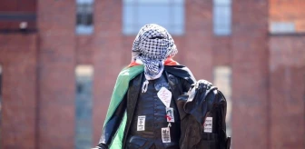 ABD'deki George Washington Üniversitesi'nde Filistin'e destek protestoları devam ediyor
