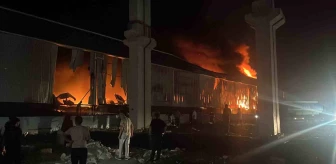 Adana'da Motosiklet Fabrikasında Yangın Çıktı