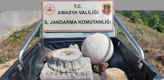 Amasya'da Roma ve Bizans dönemine ait tarihi eserler ele geçirildi