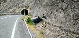 Artvin'de trafik kazası: 2 kişi yaralandı