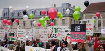Boğaziçi Üniversitesi Öğrencileri Filistin Dayanışma Gösterisine Destek Verdi