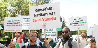 Kayseri'de Üniversite Öğrencileri İsrail'i Protesto Etti