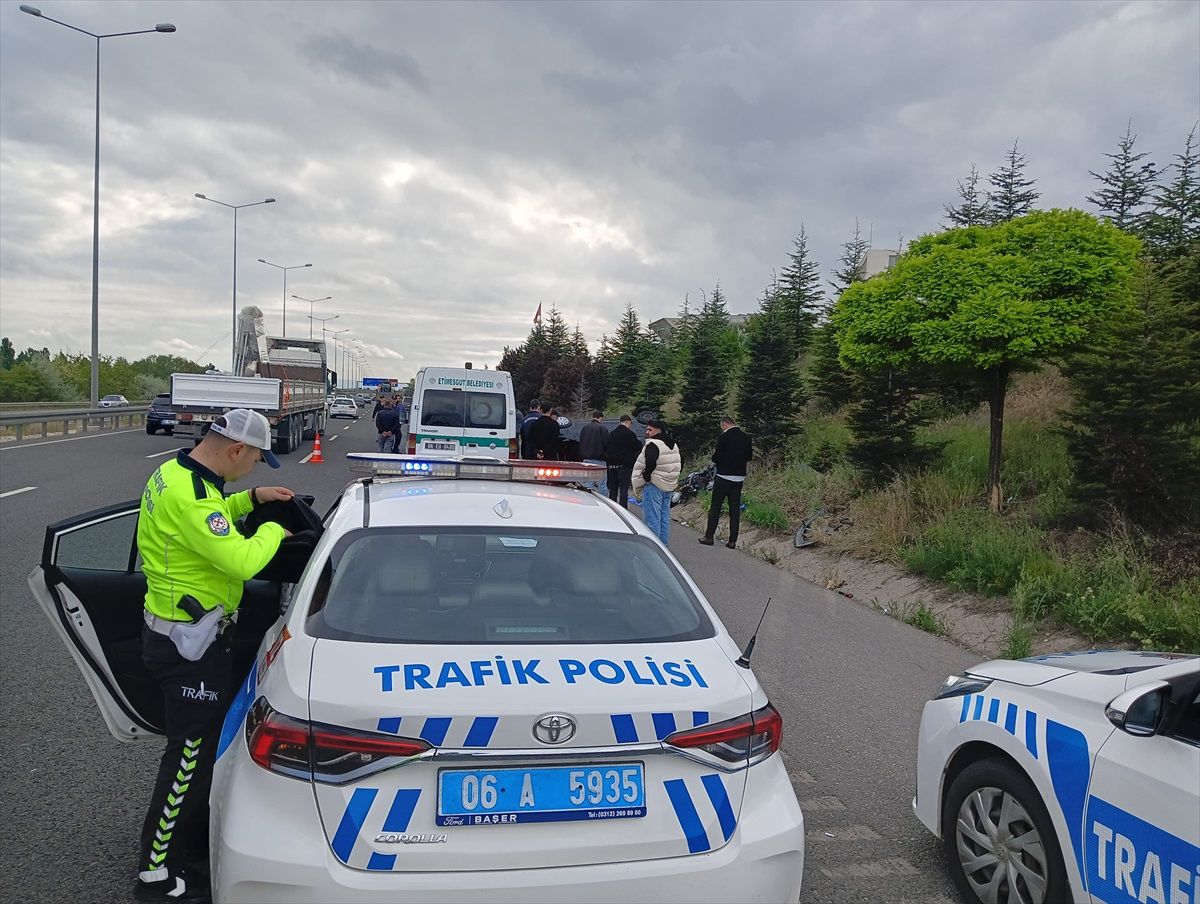 Ankara'da motosiklet kazasında bir kişi hayatını kaybetti
