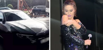 Ünlü şarkıcı Yıldız Tilbe polis aracına çarptı