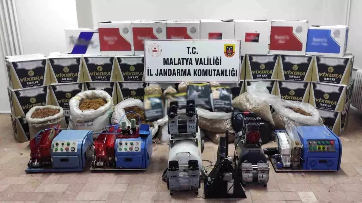 Malatya'da Bandrolsüz Sigara Operasyonu