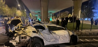 Kayseri'de tren ile otomobil çarpıştı: Sürücü yaralandı