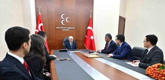 MHP Genel Başkanı Devlet Bahçeli'ye TÜRKSOY Heyeti ve Ahmed Cavad Ailesi Ziyareti