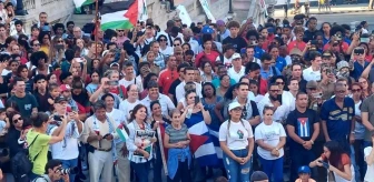 Küba'da Filistin'e Destek Gösterileri
