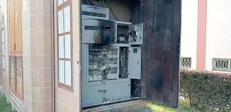 Çorum'da Elektrik Trafosunda Yangın Çıktı