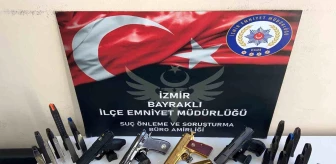 İzmir'de ruhsatsız tabanca ve mühimmat operasyonu