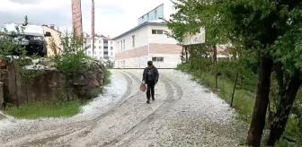 Bitlis Hizan'da Etkili Olan Dolu Yağışı Hayatı Olumsuz Etkiledi