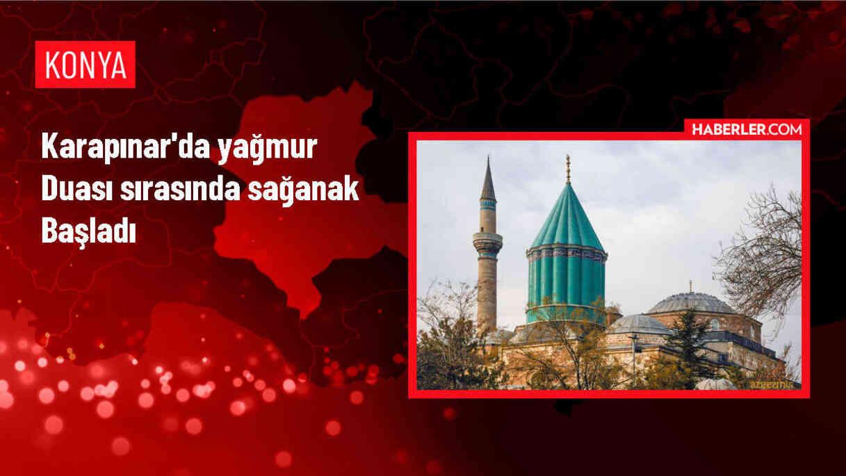 Konya'da Yağmur Duası Sonucunda Yağmur Başladı