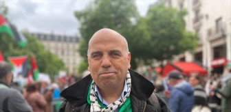Paris'te Filistin Yanlıları İsrail'e Karşı Gösteri Yaptı