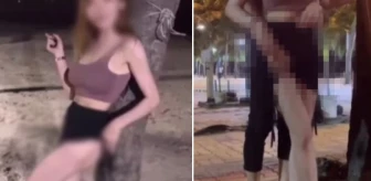 Plajda cinsel ilişki skandalı! OnlyFans için video çeken kadın tepkiler sonrası yakalandı