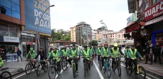 Rize'de Sağlıklı Yaşam İçin Bisiklet Turu Düzenlendi