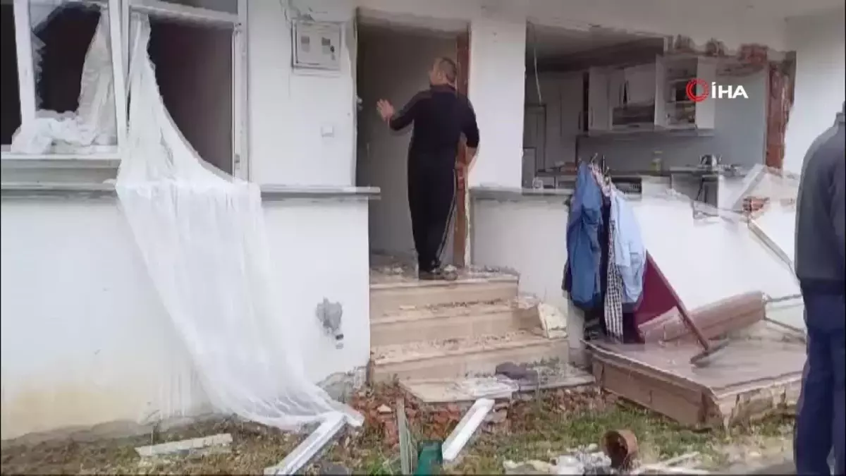 Tokat'ta mutfak tüpü bomba gibi patladı