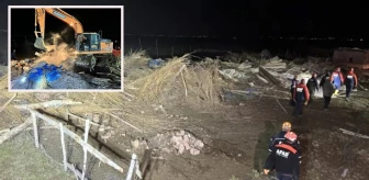 Aksaray'da yağış nedeniyle çöken ağılda 50 küçükbaş telef oldu