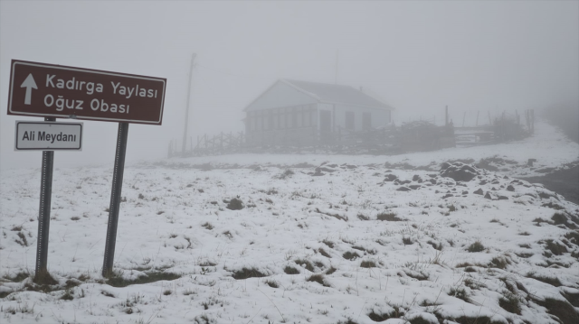 Doğu Karadeniz'de mayıs ayında kar sürprizi! Her yer beyaza büründü