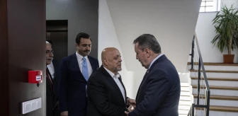 HAK-İŞ Genel Başkanı Mahmut Arslan BBP Genel Başkanı Mustafa Destici'yi ziyaret etti