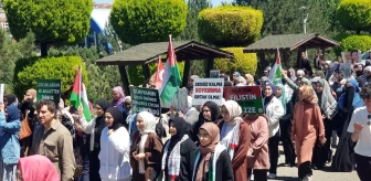 AK Parti Gençlik Kolları ÜNİAK, Filistin için Karabük Üniversitesinde yürüyüş gerçekleştirdi