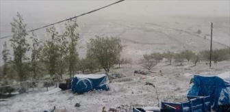 Malatya'nın yüksek kesimlerinde kar yağışı etkili oldu
