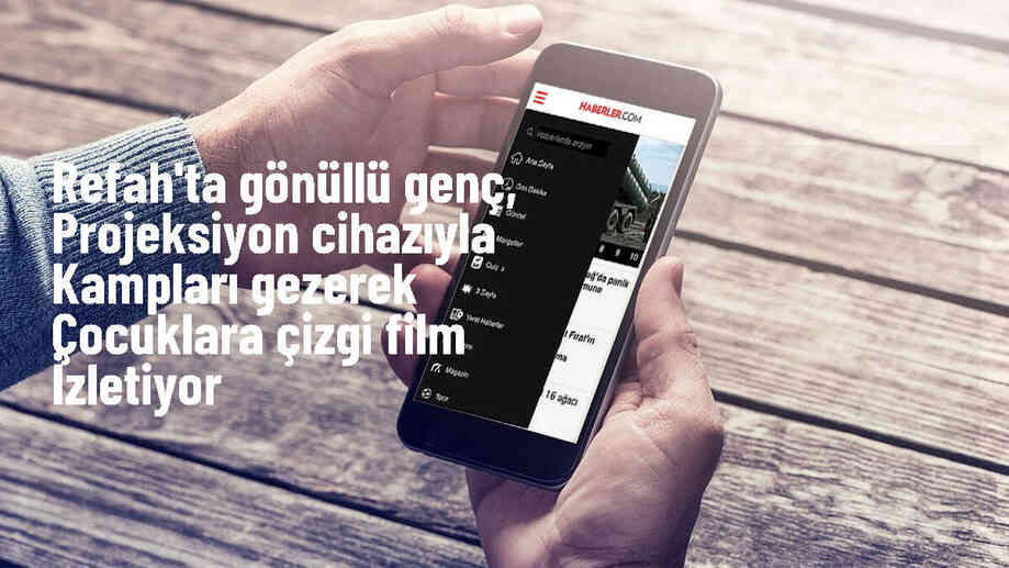 Gazze'deki çocuklara çizgi film seyrettirme projesi