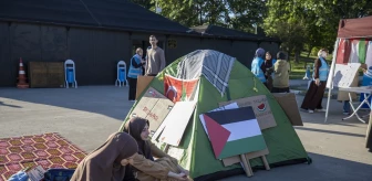 Sakarya Üniversitesi Öğrencileri Gazze'deki Saldırıları Protesto Ediyor