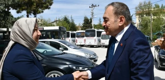 Veysel Eroğlu, İscehisar Belediye Başkanı Seyhan Kılınçarslan'ı ziyaret etti
