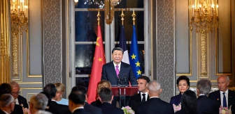 Macron, Xi Jinping ve eşi için karşılama yemeği düzenledi