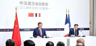 Çin Cumhurbaşkanı Xi Jinping ve Fransız Cumhurbaşkanı Emmanuel Macron ortak basın toplantısı düzenledi