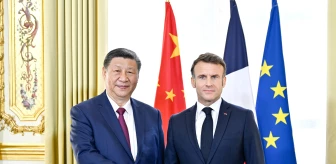 Xi Jinping ve Emmanuel Macron Paris'te Görüştü