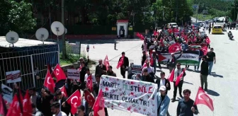Amasya'da Üniversite Öğrencileri Filistin İçin Yürüdü