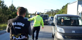 Arnavutköy'de Emniyet Şeridi İhlali Yapan Servis Şoförü Yakalandı