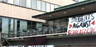 Danimarka ve Finlandiyalı Üniversite Öğrencileri Filistin'e Destek Gösterisi Düzenledi