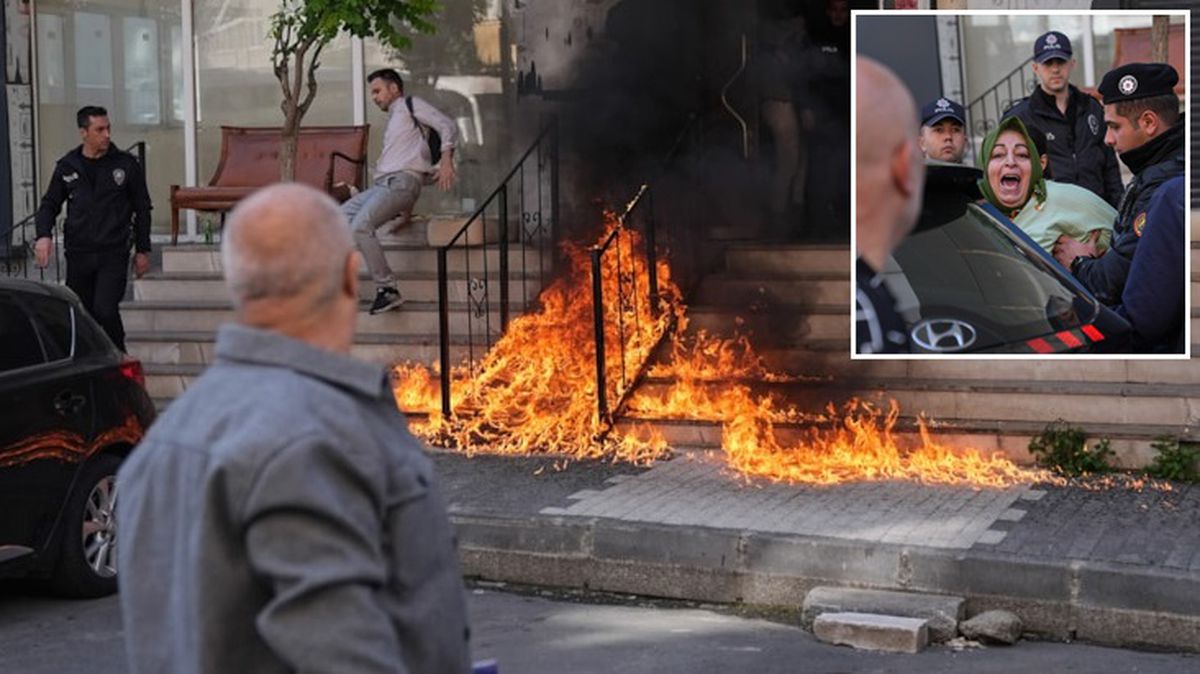 İzinsiz oturduğu dairenin tahliyesine karşı çıkan şahıs binayı benzin döküp ateşe verdi