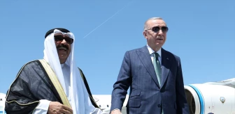 Kuveyt Emiri Türkiye'de! Karşılama törenine bu görüntü damga vurdu