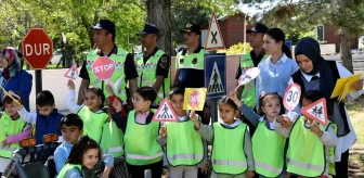 Karaman'da Çocuklara Trafik Eğitimi Verildi