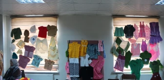Karlıova ADEM'de Kadınların El Emeği Ürünleri Sergilendi