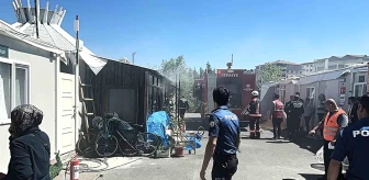 Malatya'da Konteyner Kentte Çıkan Yangın Kontrol Altına Alındı