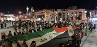 Konya'da İsrail'e Tepki Yürüyüşü Düzenlendi