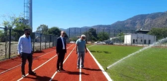 Muğla Köyceğiz'de Yeni Futbol Sahası İnşaatı Tamamlanıyor