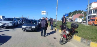 İnebolu'da motosiklet ile otomobil çarpıştı: 1 yaralı