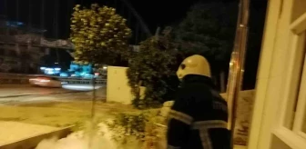 Samandağ'da Elektrik Telllerinde Yangın Çıktı