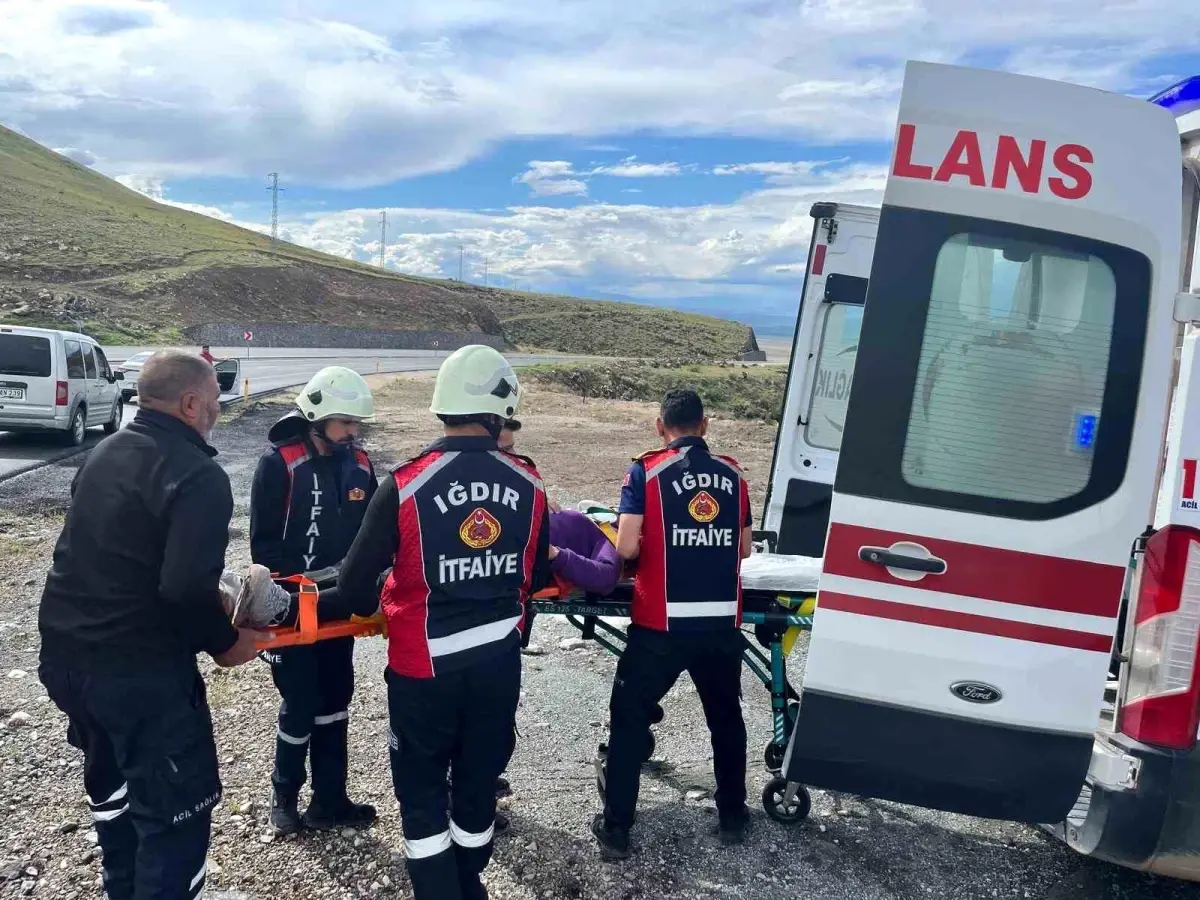 Iğdır-Doğubayazıt karayolunda kaza: 1 kişi yaralandı
