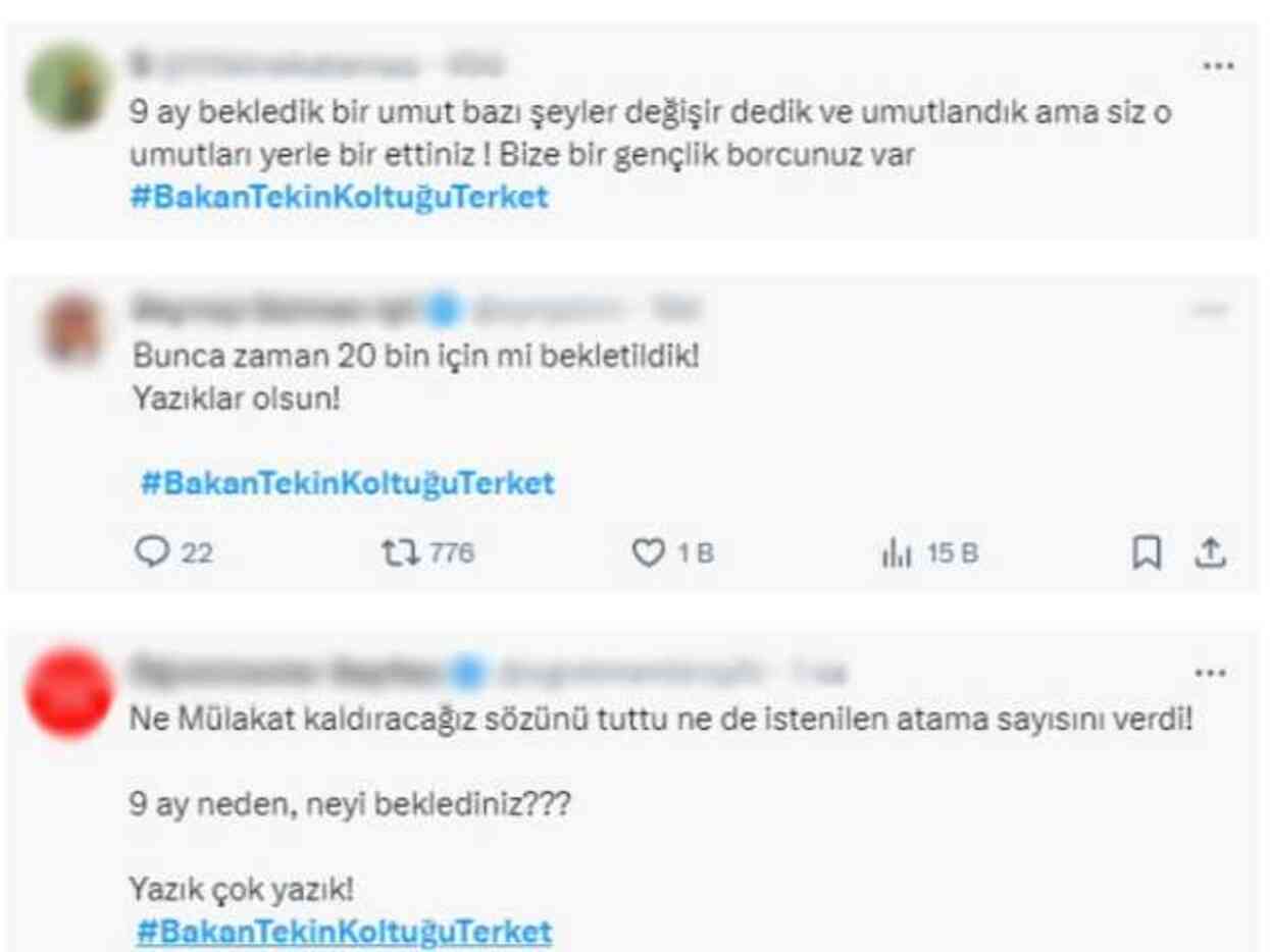 Yusuf Tekin istifa edecek mi MEB 2024?