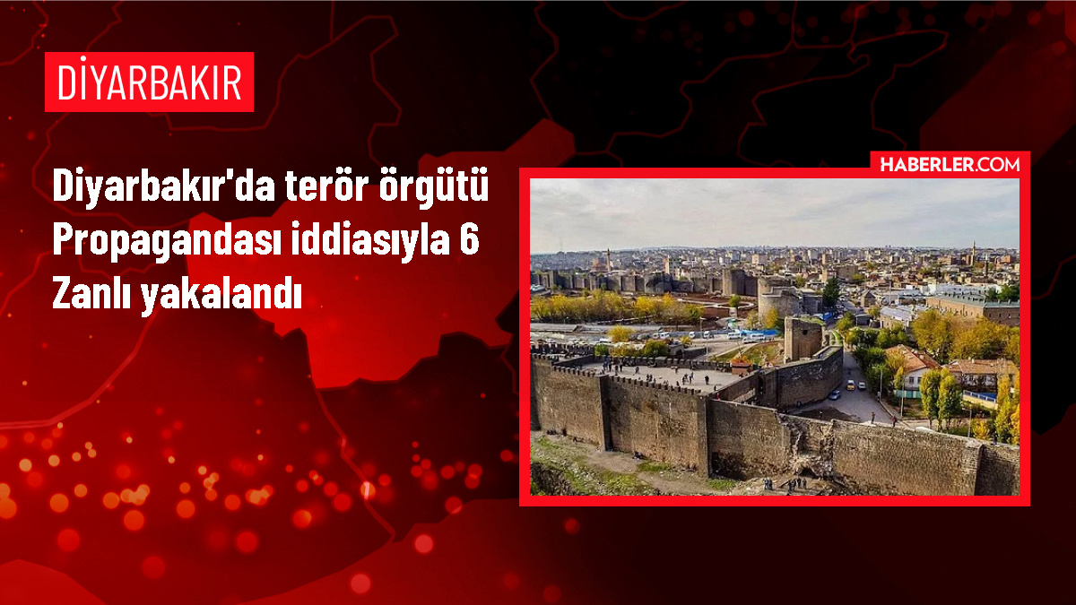 Diyarbakır'da PKK/KCK propagandası yapan 6 şüpheli gözaltına alındı