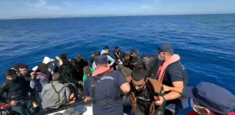 Muğla'da Sahil Güvenlik ekipleri 9 çocuk ve 24 düzensiz göçmeni yakaladı