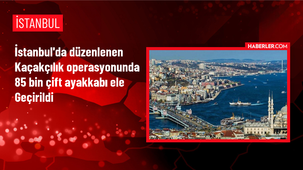 İstanbul'da 85 Bin Çift Kaçak Ayakkabı Ele Geçirildi