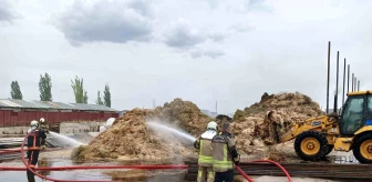 Ankara'da bir besi çiftliğinde yangın çıktı