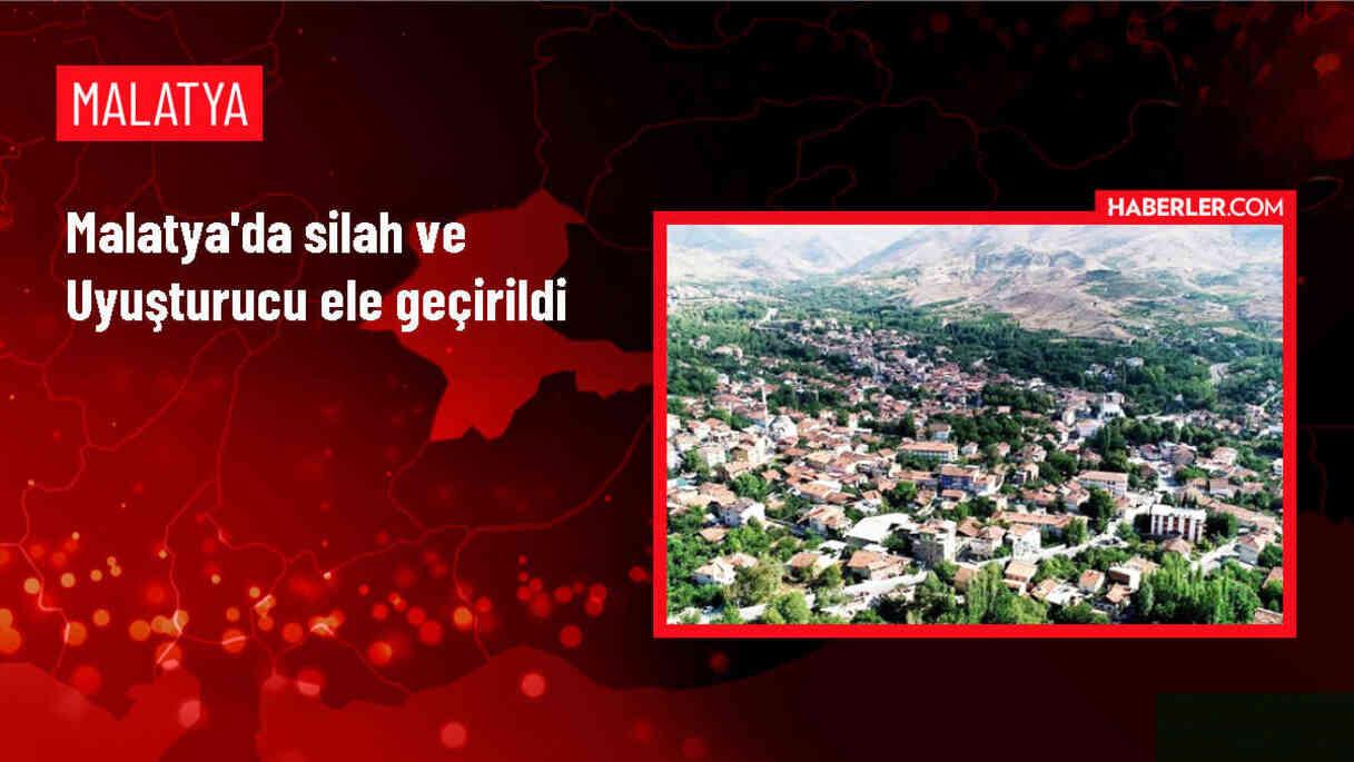 Malatya'da silah ve uyuşturucu ele geçirildi, 2 şüpheli yakalandı